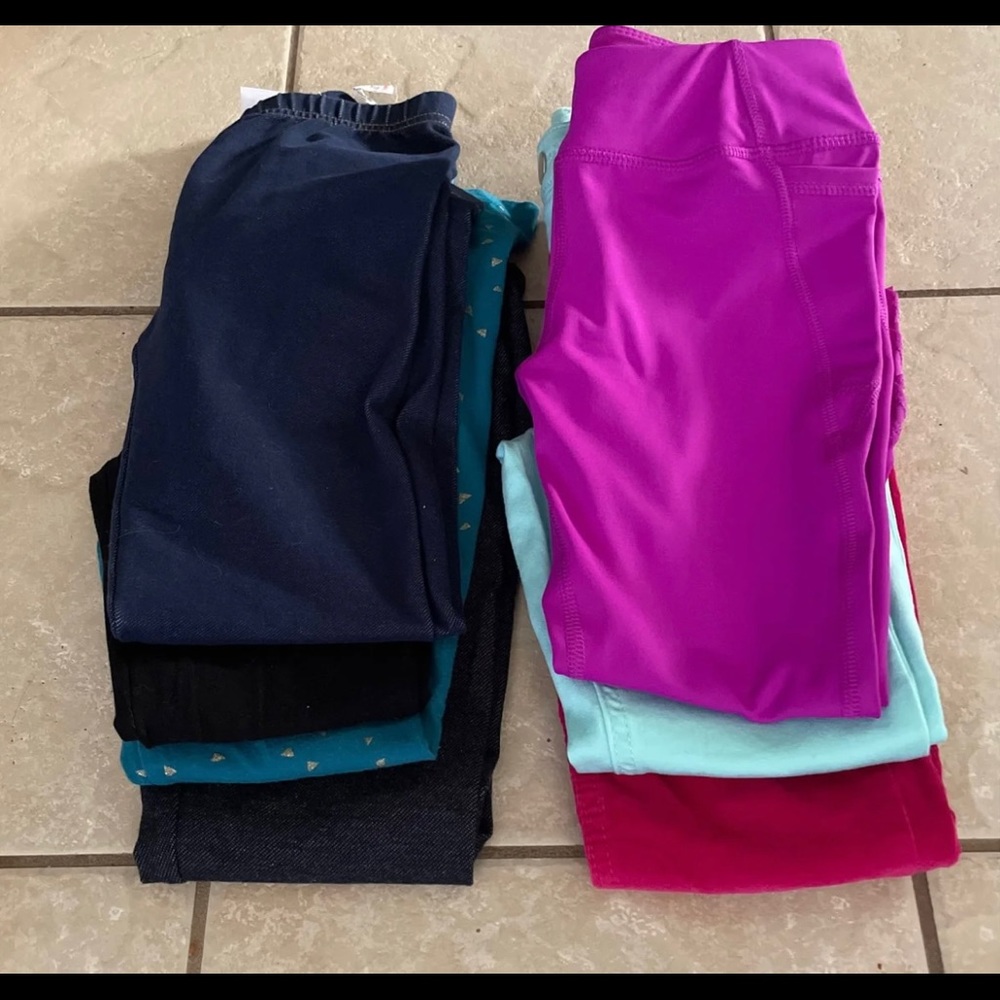 7 pairs of leggings/jeggings 7/8
